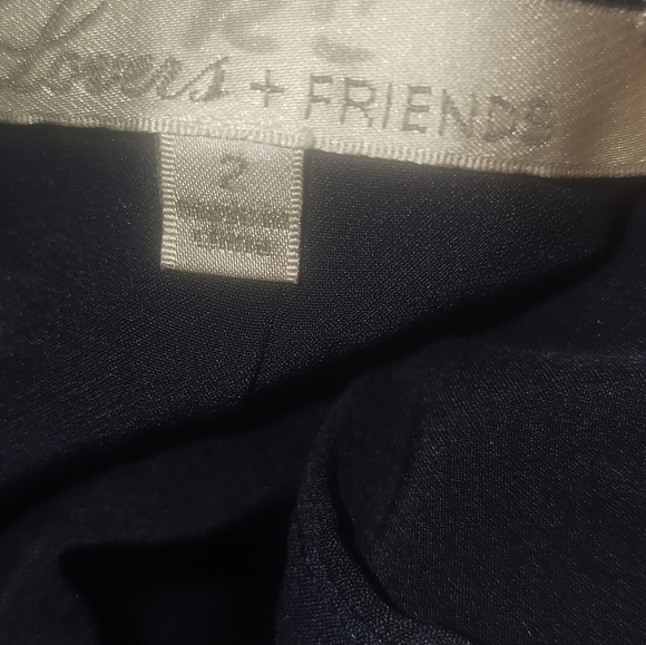 Lovers&Friends Helena Gown Navy Womens Sz 2   Lace Trim Back, Prom,Dance,Formal - Picture 14 of 16